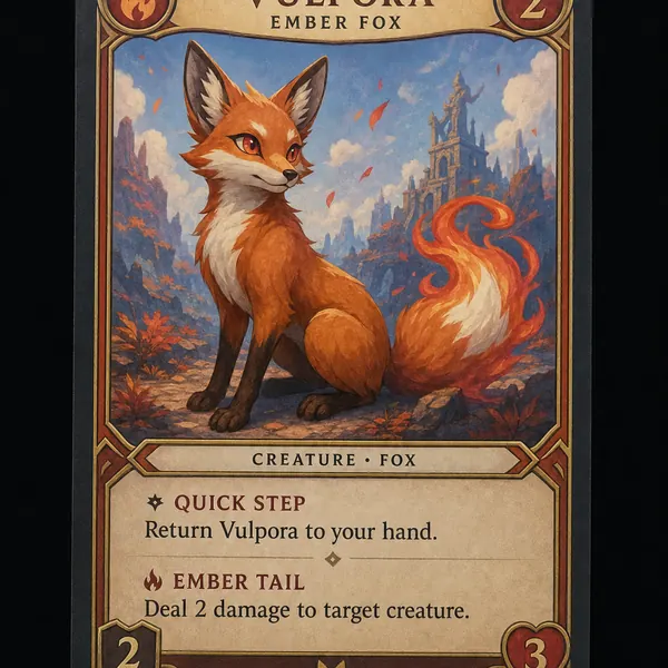 Reference: card front, centered and filling frame