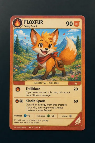 Good example: raw card outside any sleeve or holder