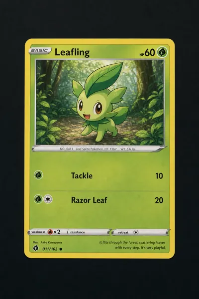 Good example: card fills the frame and is aligned straight